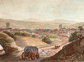 Marlborough looking down Forest Hill 1792 – copyright Nick Baxter