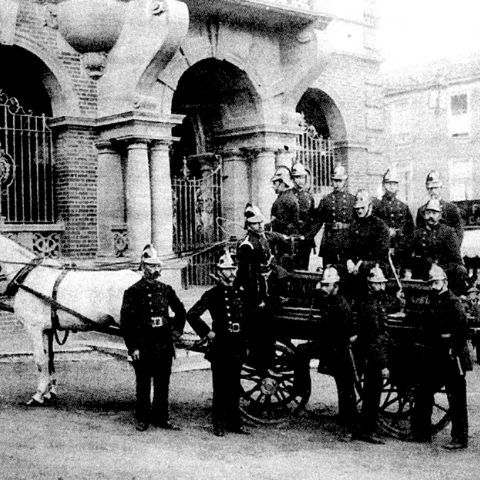 Marlborough Fire Brigade in about 1920