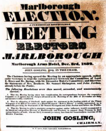 Election Meeting Poster from 1832