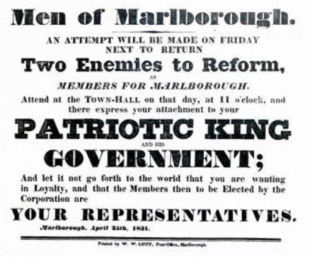 Men of Marlborough Poster from 1831